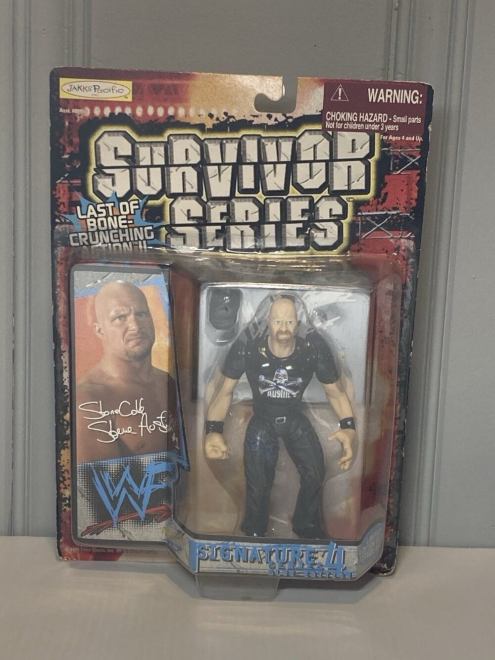 WWF Survivor Series 1999 Stone Cold Steve Austin Action Figure Vintage Wrestling